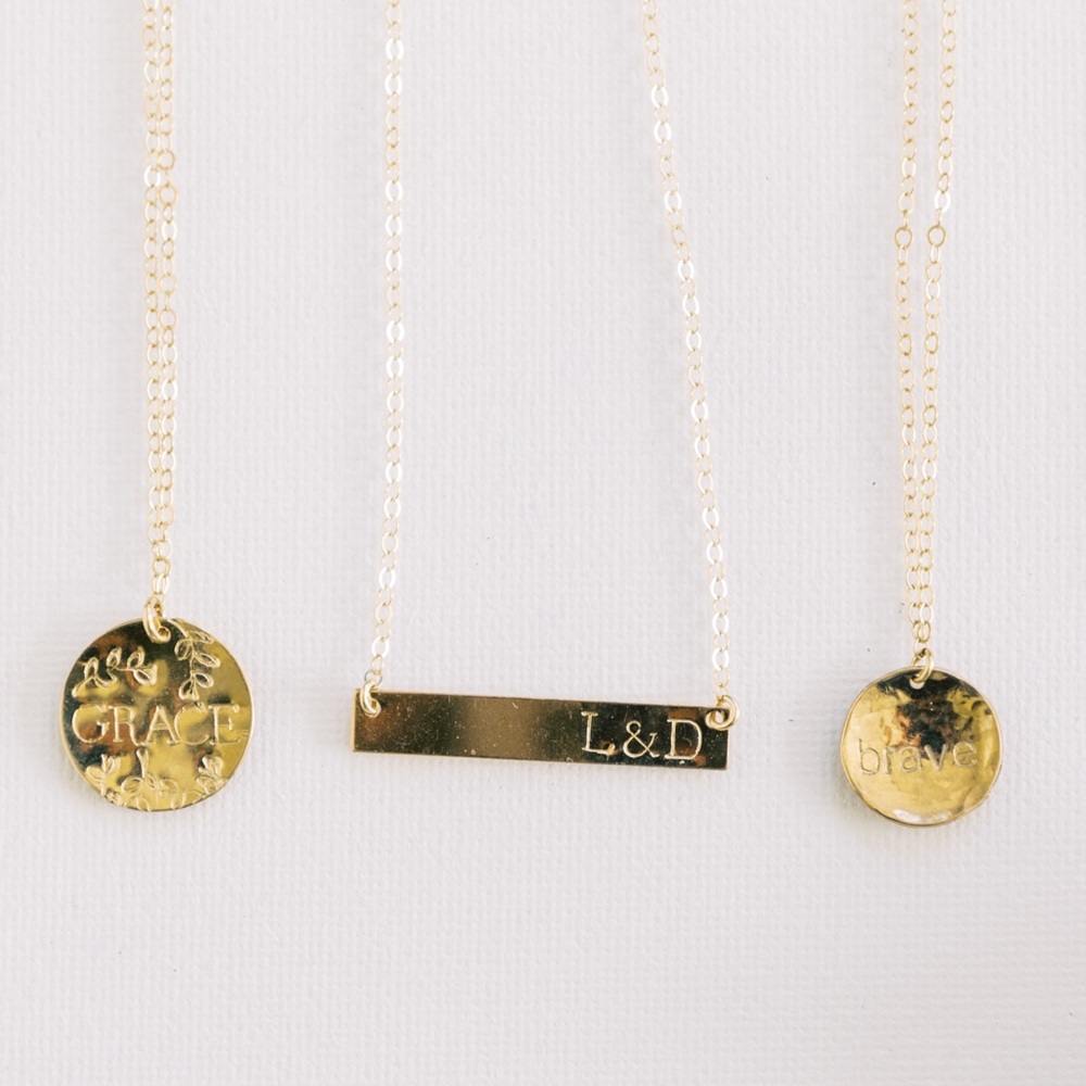 Hand Stamped • Classic Bar Necklace - Picture 10 of 10